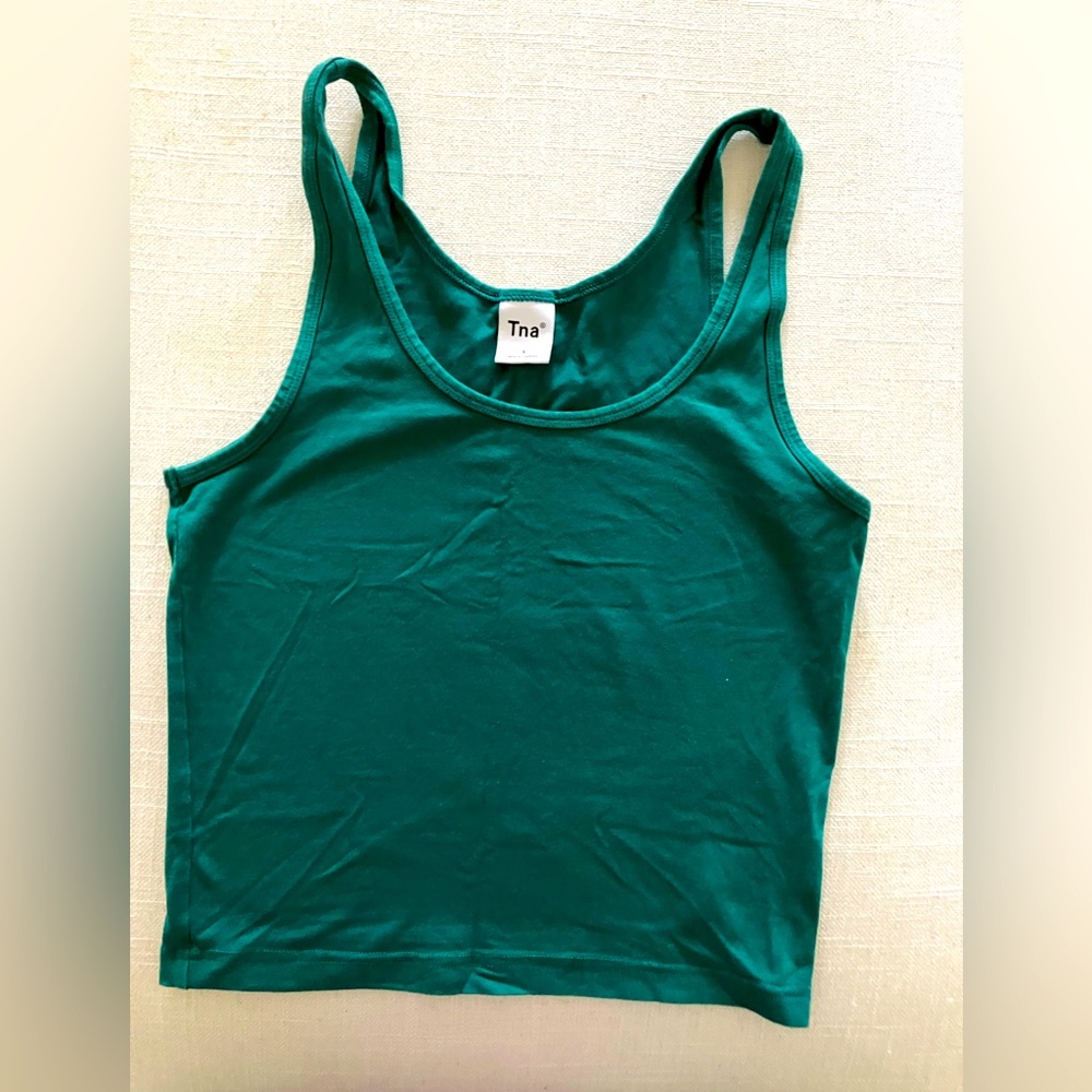 Aritzia TNA biome green tank in S